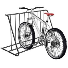 MyGift 6-Bike Capacity Steel Pipe Grid Bicycle Parking Rack
