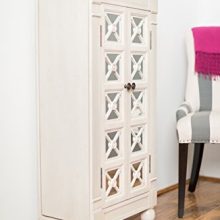 Hives and Honey Celene Jewelry Armoire, Century White