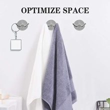 Sugelary Double Prong Adhesive Hooks, Wall Hooks Bathroom Hooks Heavy Duty