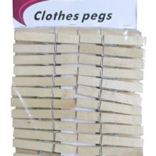 Home-X Wooden Clothespins. Set of 50.