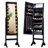 Illuminate Your Elegance with the Standing Jewelry Armoire – The Ultimate Organizer! 💍