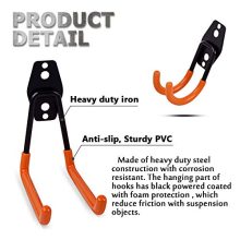 ZNCMRR Steel Garage Storage Utility Double Hooks, Heavy Duty Wall Hooks