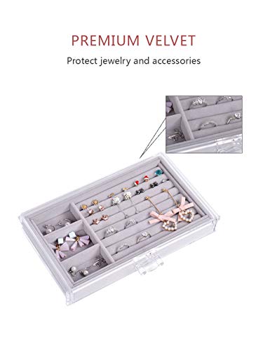 DreamGenius Jewelry Box - 2 Layer - Buckle Snap & Magnet Closure