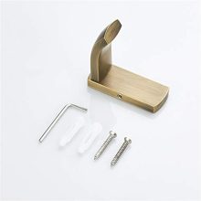 2 Pack Brushed Gold Coat Hooks Solid Brass Towel/Robe Clothes Hook