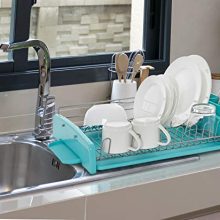 KitchenAid 3-Piece Dish Rack, Aqua Sky