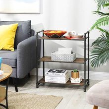 VASAGLE 3-Tier Storage Rack, Customizable Bathroom Kitchen Shelf