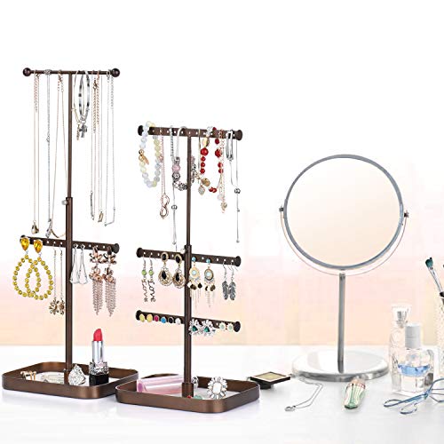 Keebofly Jewelry Stand Organizer Necklace Organizer Display