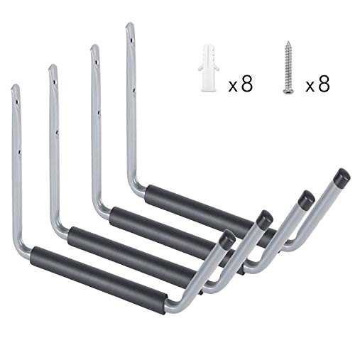 Heavy Duty Garage Indoor Kayak Storage Hooks Hanger, Wall Mounted