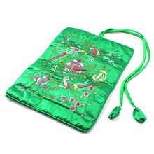 SeeRaphee Silk Embroidery Brocade Jewelry Travel roll Jewelry Organizer