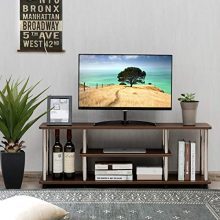 Tangkula 3-Tier TV Stand, LED and Flat Panel TV Entertainment TV Stand