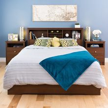 Tall 2-Drawer Nightstand with Open Shelf – Classic, Functional Storage