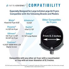 Air Fryer Double Rack Accessories Compatible With Ninja, Ultrean, Posame