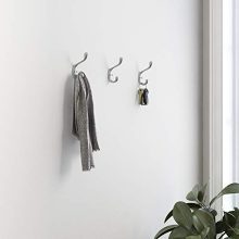 Franklin Brass Heavy Duty Coat and Hat Hook, 5-Pack, Matte Nickel, 5 Piece