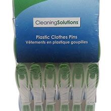 GOOD LIVING Cleaning Solutions Plastic Clothespins for Air-Drying Clothing