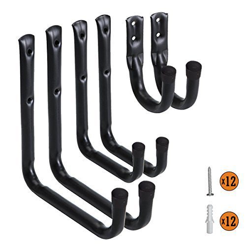 Heavy Duty Garage Hooks and Hangers Organizer - Wall Mount Garage