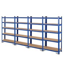Tangkula Metal Storage Shelves, Heavy Duty Steel Frame 5-Tier Organizer