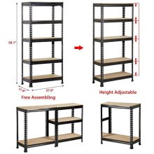 Yaheetech 3 PCS 5-Shelf Heavy Duty Shelving Units and Storage Shelves Rack