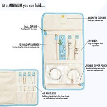 Tidy Jewels! Travel Jewelry Organizer - Traveling Jewelry Case