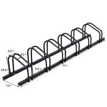 6-Bike Bicycle Stand Parking Garage Storage Organizer Rack - Sturdy and Adjustable for All Bike Types 🚴‍♂️