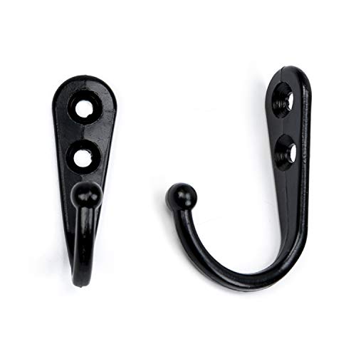 36 Pieces Coat Hooks Wall Mounted Robe Hook Single Coat Hanger No Scratch