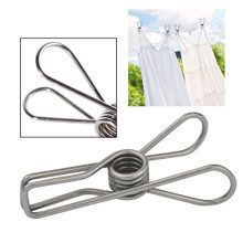 Lystaii 80pcs Stainless Steel Clothes Pins, Utility Clips Hooks Clothespin Clothesline