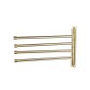 KES Swivel Towel Rack 13 Inch 4 Swing Arm Bathroom Towel Bar Wall Mounted