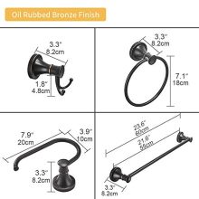 Transform Your Bathroom with a Stylish Bathroom Accessories Set – Towel Bar, Ring & More