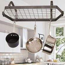 Enclume HS Decor Low-Ceiling Retro Rectangle, Regular, Hammered Steel
