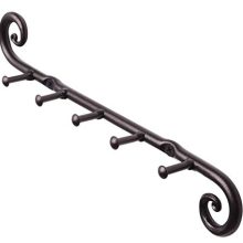 RTZEN 5 Hooks Swirls Decorative Rack for Hanging Home Organized