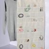 Caroeas Jewelry Organizer, Hanging Jewelry Oganizer Dual-Sided Storage Bag