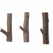 Decorative Wood Adhesive Hooks, Creative Vintage Wall Hooks, Key Holder