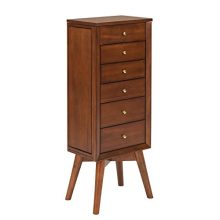 Furniture HotSpot - Jewelry Armoire - Dark Sienna