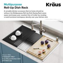 Kraus Silicone-coated stainless steel Over the Sink Multipurpose Roll-Up Dish Drying