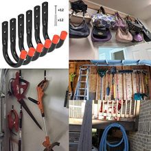 Wall Mount Utility Hooks Heavy Duty Steel Garage Storage Hanger Multi-Tools