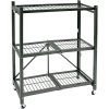 Origami General Purpose Foldable 3-Shelf Storage Rack
