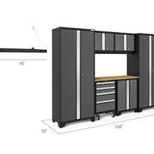 NewAge Products Bold Series 3.0 Gray 7 Piece Set, Garage Cabinets