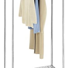 Whitmor Supreme Garment Rack - Double Shelf Rolling Clothes Organizer