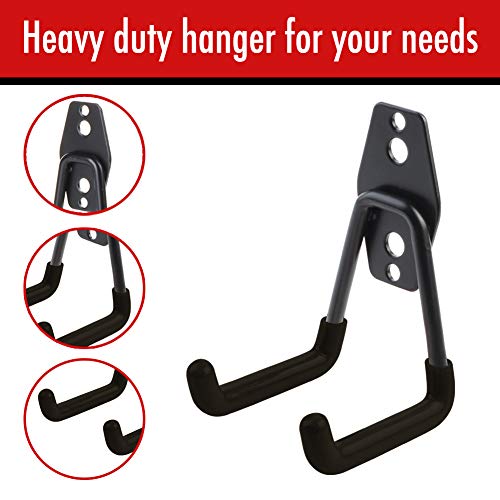 3pcs Garage Hanger Hooks for Hanging Ladder Hose Extension Cord Shovel Bike