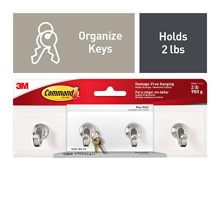 Command Key Rail, Indoor Use, Holds 2 lbs