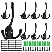 Big Heavy Duty Three Prongs Coat Hooks Wall Mounted Robe Hook