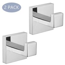 VELIMAX Premium Stainless Steel Towel Hook Square Robe Hook Coat Hook