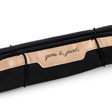 Miamica Women's Jewelry Roll Travel Accessories, Rose Gold