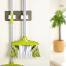 LIEJIE Mop and Broom Holder Wall Mounted Mop Organizer Holder Broom