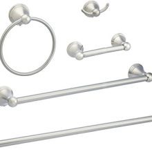 AmazonBasics Bathroom Hardware Set, 5 Piece