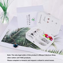 misaya Jewelry Box for Women Doubel Layer Travel Jewelry Organizer
