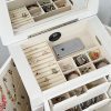 Hives and Honey Celene Jewelry Armoire, Century White