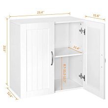 Wall Mount Cabinets – 3pcs Adjustable Shelf Units for Bathroom, Medicine, Kitchen, and Laundry Organization