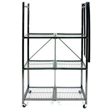 Effortless Storage Solutions with the General Purpose Foldable 4-Shelf Rack