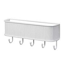 mDesign Metal Woven Wall Mount Storage Organizer Mail Sorter Basket