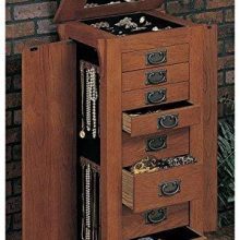 Powell Mission Oak Jewelry Armoire